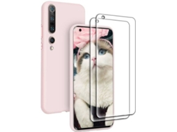 Capa + Película Xiaomi Mi 10 Pro HONGWE. Rosa