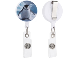 Porta Crachás Retráteis Com Pinguins Fofos, Porta Crachás Enfermeira Engraçada Com Clip Chaveiro, Porta Cartões