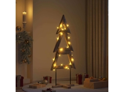 Conjunto 1 Árvore De Natal Vidaxl Castanho Madeira De Teca Maciça (149,5 Cm)