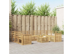 Vidaxl Conjunto De Sofás Para Exterior 10 Unid. Branco
