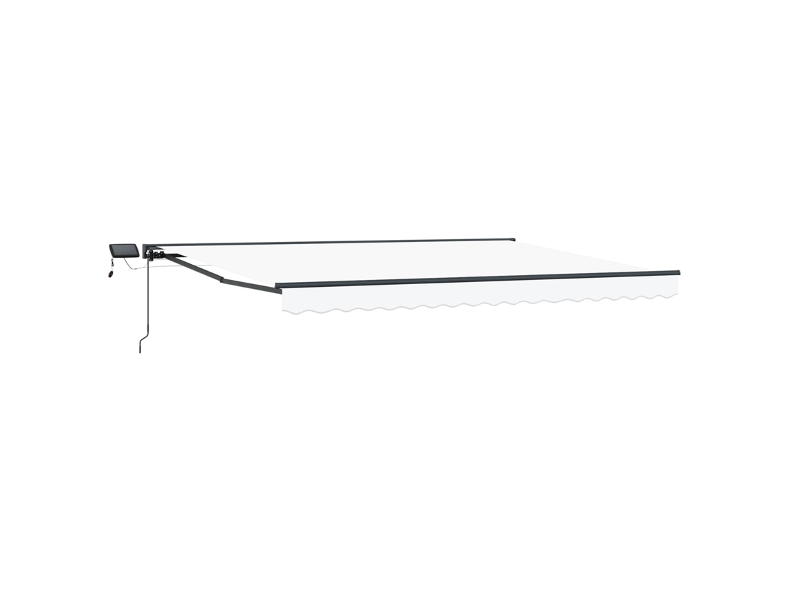 Conjunto 1 Toldo Manual Vidaxl Antracite Alumínio (5 × 3,5 M)