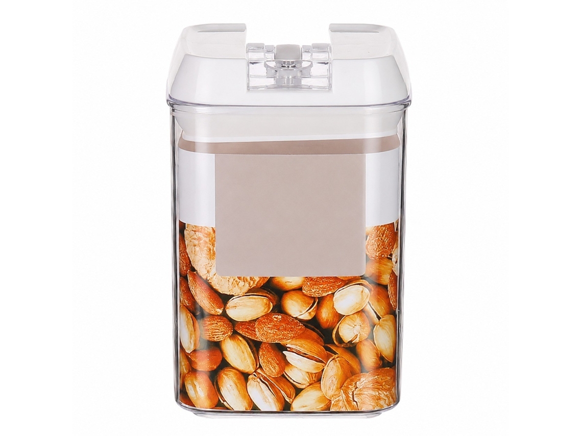 Vasilha De Armazenamento Quadrada 0,8l, Recipiente Hermético Para Cozinha, Organizador Multiuso