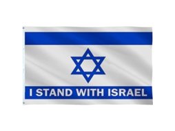 Bandera I Stand With Israel 3x5 Pés, Banner De Oração Para Israel, Com 2 Anéis De Cobre, Resistente À Corrosão E Durável F