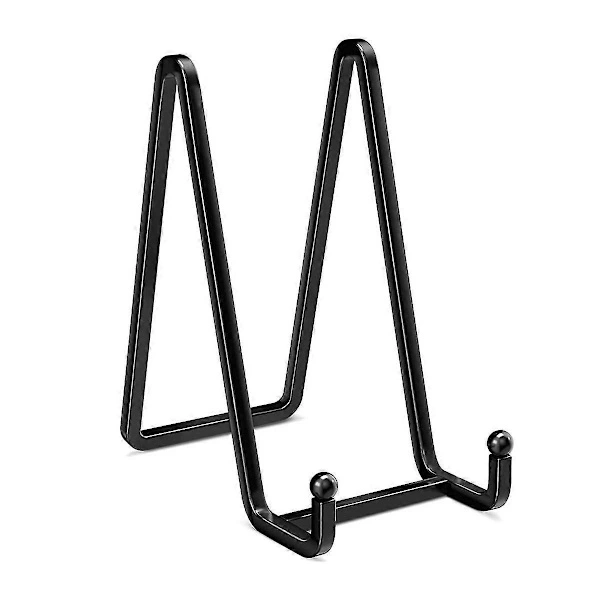 Bandeja Metálica de 15 Cm com Suporte, Ideal para Exibir Quadros, Pratos Decorativos, Livros, Fotos, Etc BRILVIBERA (6 Polegadas)