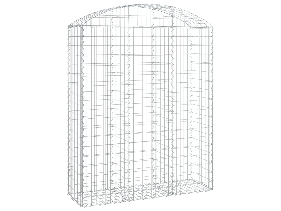 Gabion Basket, Gabion Baskets Vidaxl Prateado Ferro (150 X 50 X 180/200 Cm)