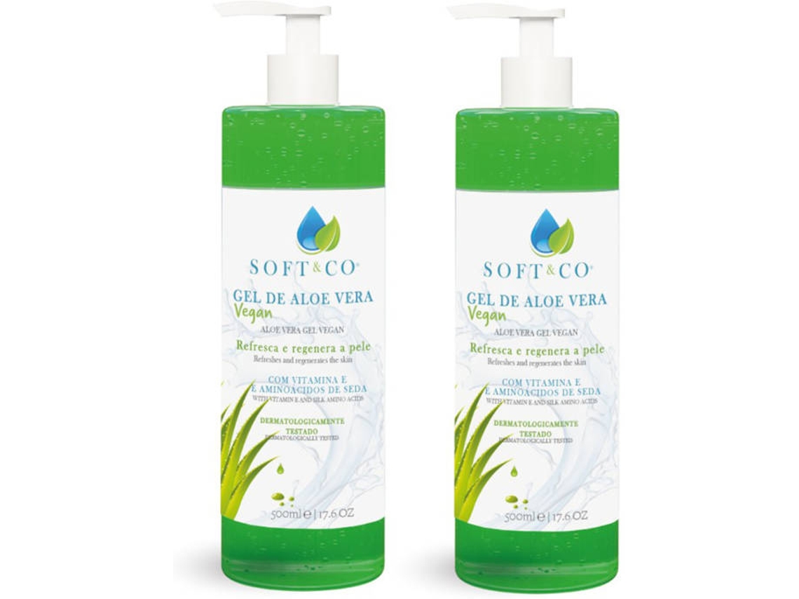 Pack de 2 Gel Corpo SOFT&CO Aloe Vera (490 ml)
