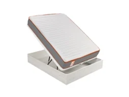 Pack WHAT THE SLEEP Sommier Glaciar + Colchão Espuma Rap (105 x 190 - 54 Cm de Altura)