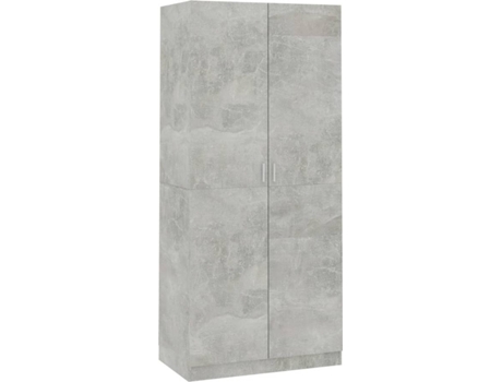 Roupeiro VIDAXL (Cinzento Cimento - Madeira - 90x52x200 cm)
