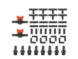 Kit De Conexões Para Irrigação Por Gotejamento Tubos 1/2", Incluindo