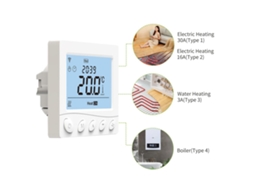Termostato Inteligente de Caldeira Wifi com Controle por Aplicativo e Voz Display Lcd (3.2 polegadas) | S/MARCA