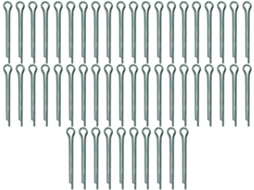 Pacote Com 100 Buchas Bipartidas Zincadas, 2,5 X 25 Mm