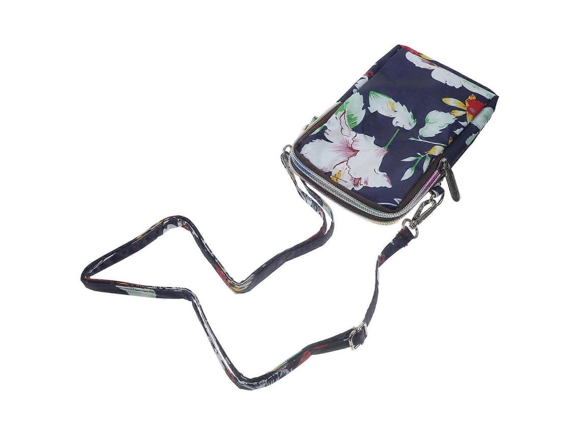 Bolsa De Celular Com Zíper, Azul Marinho, Bolsa De Pescoço--