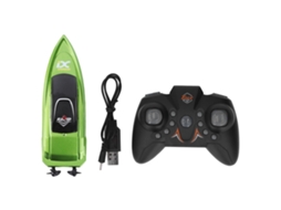 Primerox barco de Controle Remoto 2.4g Veloz Elétrico Mini Prova D'água Brinquedo Verde Usb