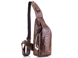 Bolsa de Couro para Homens Mochila Bandolera Fwx 2026