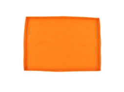 Tapete De Silicone Protector Para Churrasqueira Médio Laranja