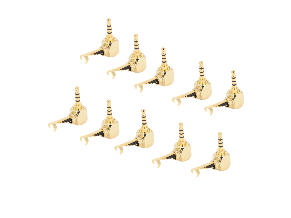 10 unidades de conector balanceado en L de 2,5 mm y 4 pines para auriculares AK240 y AK120II S/MARCA