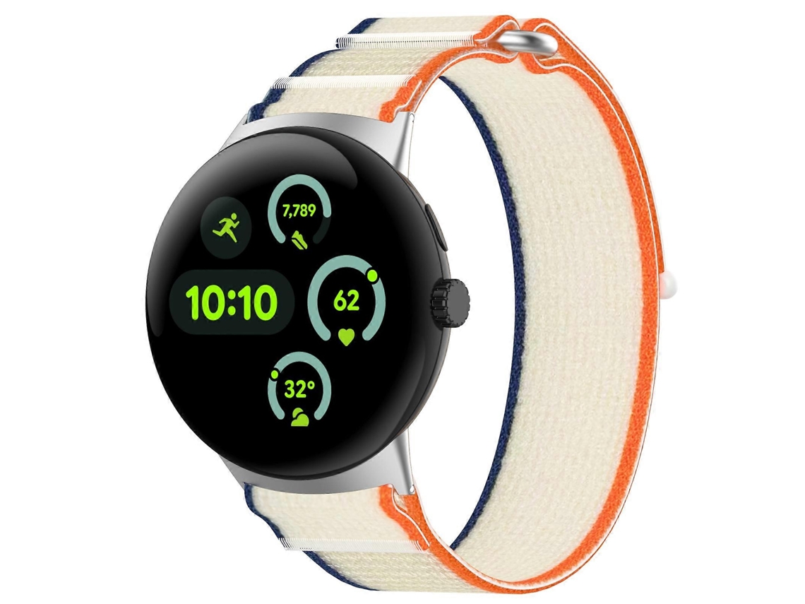 Pulseira De Relógio Em Nylon Trançado Com Fecho De Velcro