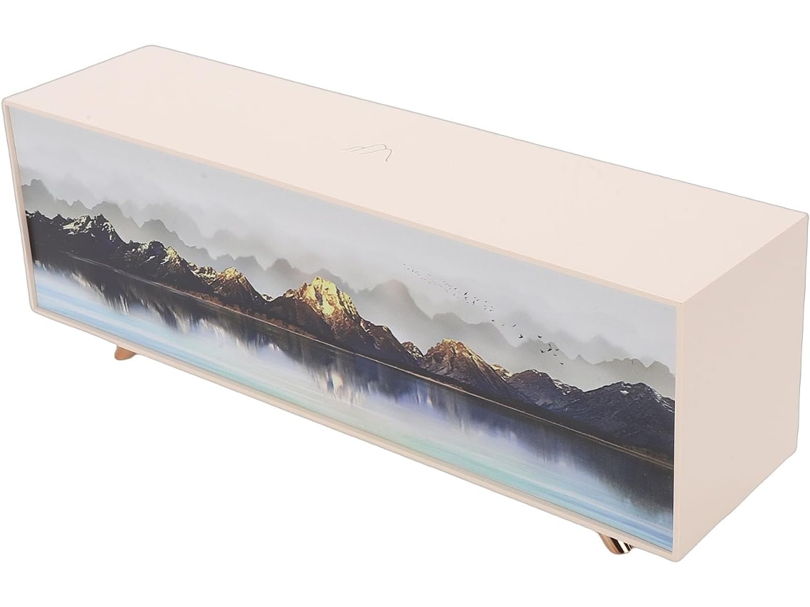 Luminária Ambiente Nature Decor, Em Abs E Pc, Com Paisagem De