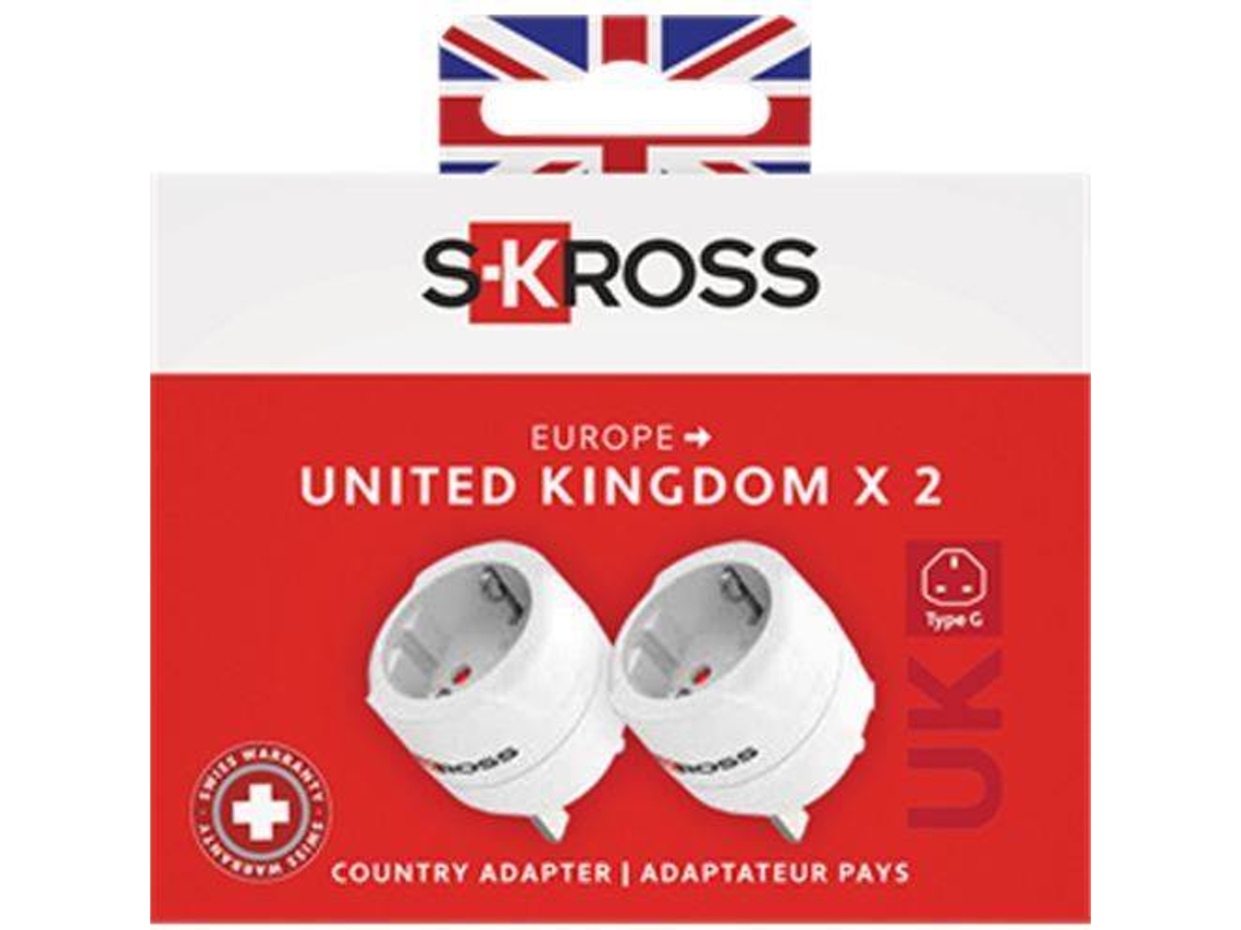Adaptador Viagem Skross Europe to UK Duo (2x)