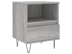 Mesa de Cabeceira Derivados de Madeira Cinza Sonoma 40x35x50 cm MAISON EXCLUSIVE