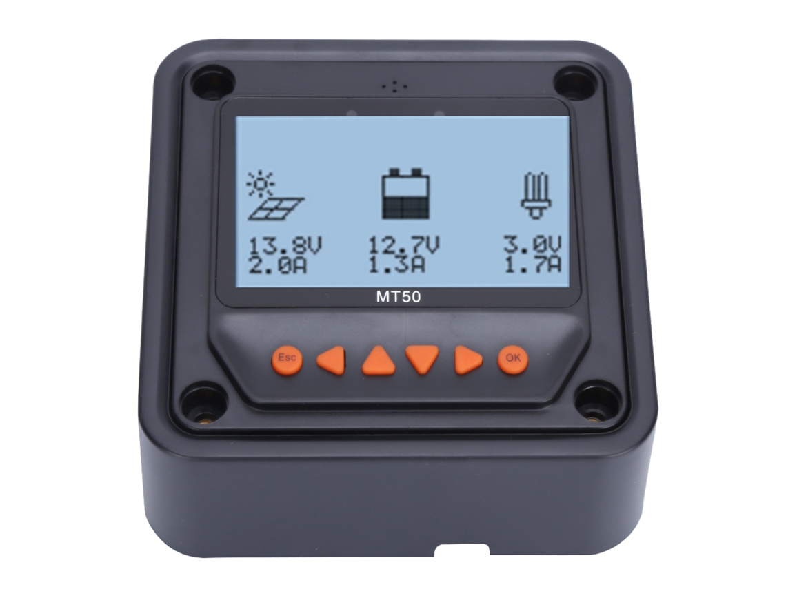 Controlador De Carga Solar Laxiscreed Com Display Lcd E Monitor Remoto Para Sistema De Energia Solar