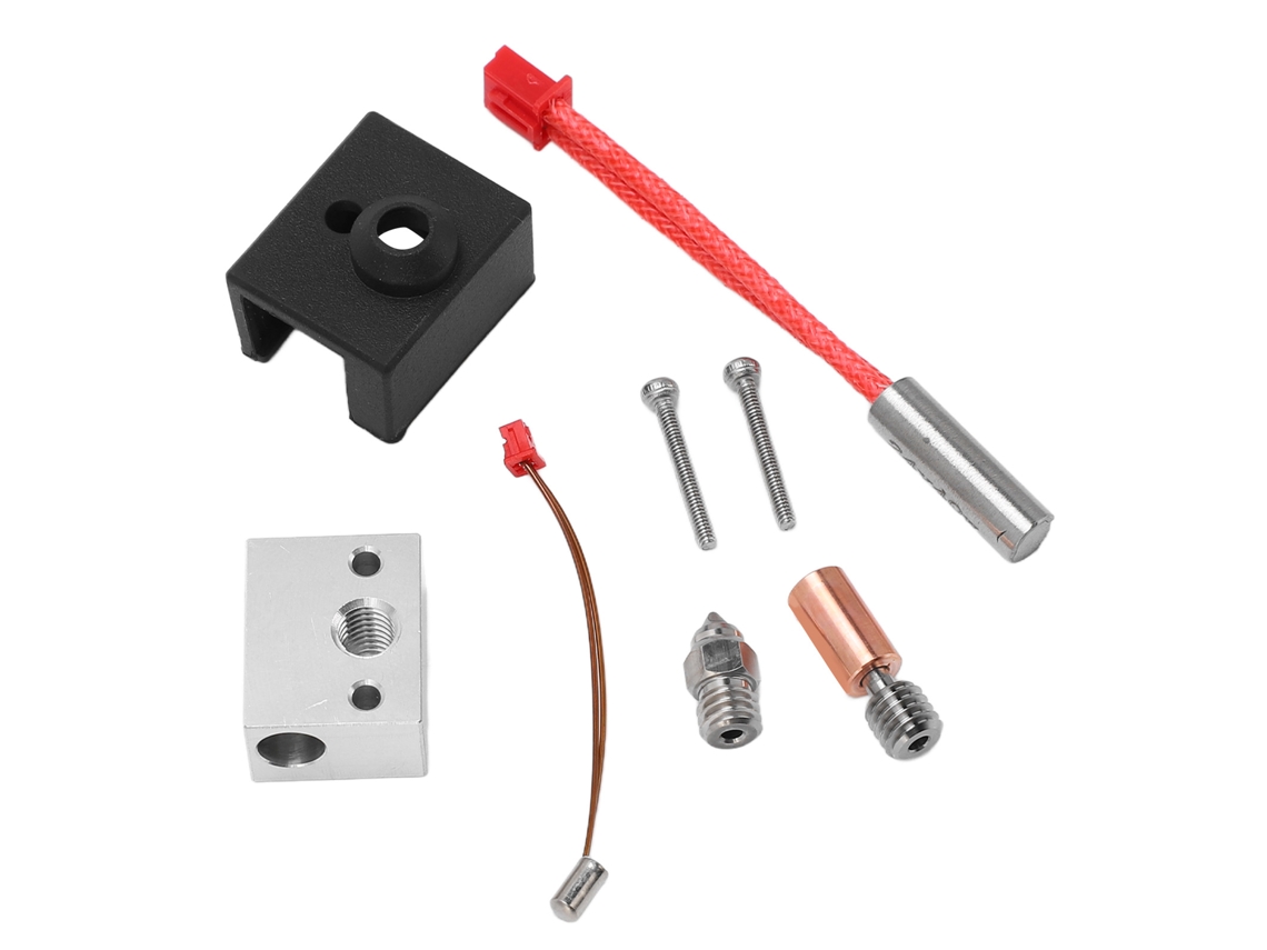 Kit De Bloco De Aquecimento De Alumínio Para Impressora 3d Ender3 S1 Bocal Bimetálico Alta Temperatura 24v 40w