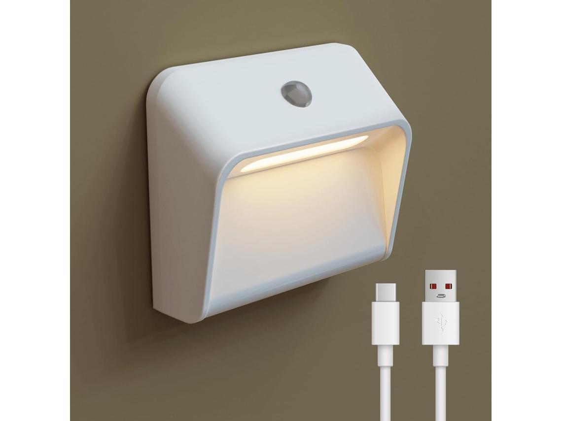 Luz Parede 3 Modos, Sensor Movimento, Escadaria ZYBLSSBB
