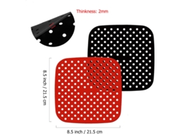 Forros Para Fritadeira A Ar, Acessórios Para Fritadeira A Ar, 2 Unidades De 21, 5 Cm(8, 5 Polegadas)