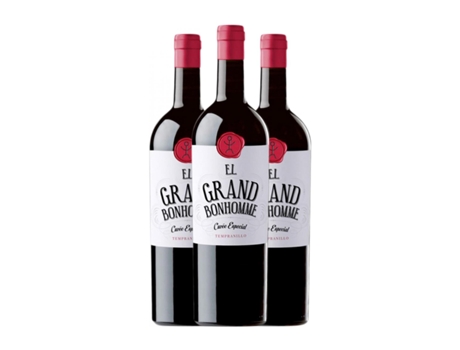 Vinho BONHOMME El Grand Tempranillo Vino de la Tierra de Castilla y León (0.75 L - 3 Unidades)