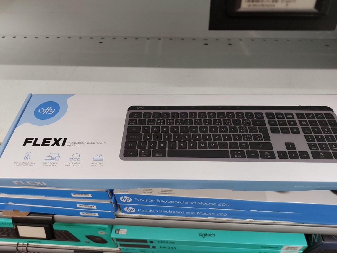 Teclado Multi Dispositivo OFFY Flexi (Outlet Caixa Aberta - Bluetooth - Preto)