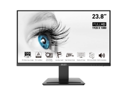 Monitor MSI Pro Mp243X Preto Full Hd 23 8 Ips Amd Freesync Nvidia G-Sync 1 Ms