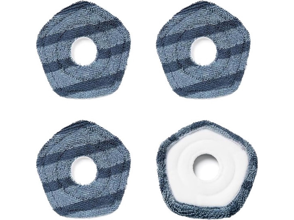 Quatro Panos de Limpeza para os Aspiradores Robô Eufy X10 Pro Omni e X9 BRILVIBERA