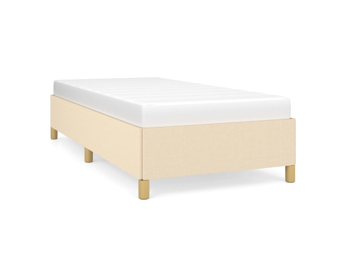 Bed Frame, Bed Frames Vidaxl Creme Tecido (90 X 200 Cm)