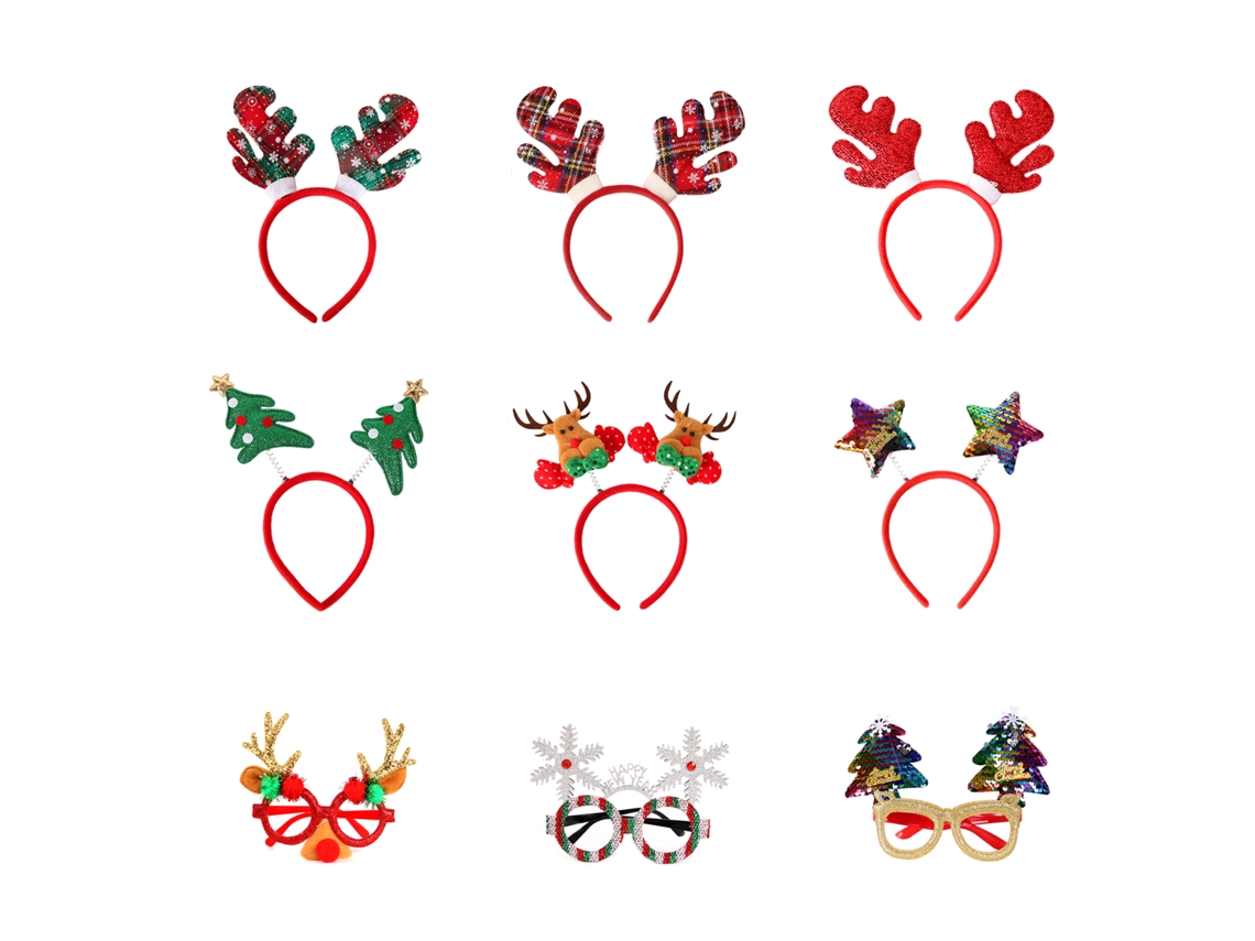 Laxiscreed Protetor De Cabelo Natalino Com Cabeça De Elfo, Ideal Para Decorações Festivas De Natal