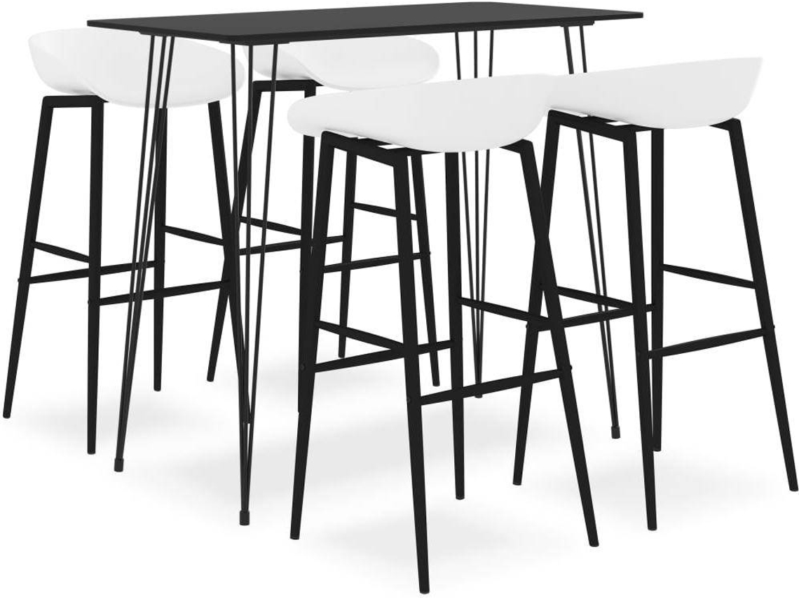 Bar Set, Bar Sets Vidaxl Preto Mdf