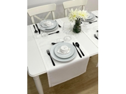 Conjunto De 2 Caminhos De Mesa E 4 Guardanapos ILMH BY I LOVE MY HOME (6 Peças) - Branco