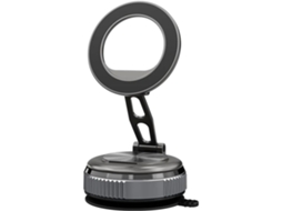 Suporte Magnético A Vácuo Para Telefone Atualizado Sucção De Mais De 96 Libras E Magnético De 2800 Gf, Ajustável Em 360° (preto)