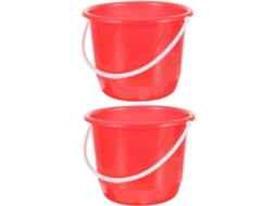 Baldes De Plástico De 2 Peças Com Alças, Multiuso Para Jardinagem E Cuidados Com Animais.