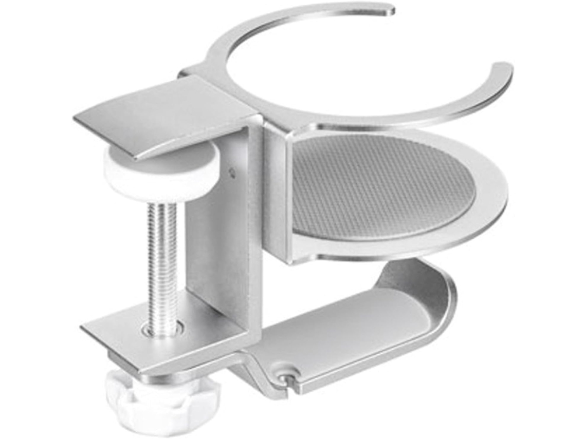 Suporte Para Fones De Ouvido Giratório 360° Em Alumínio Com Porta-copos Para Organização Eficiente De Acessórios