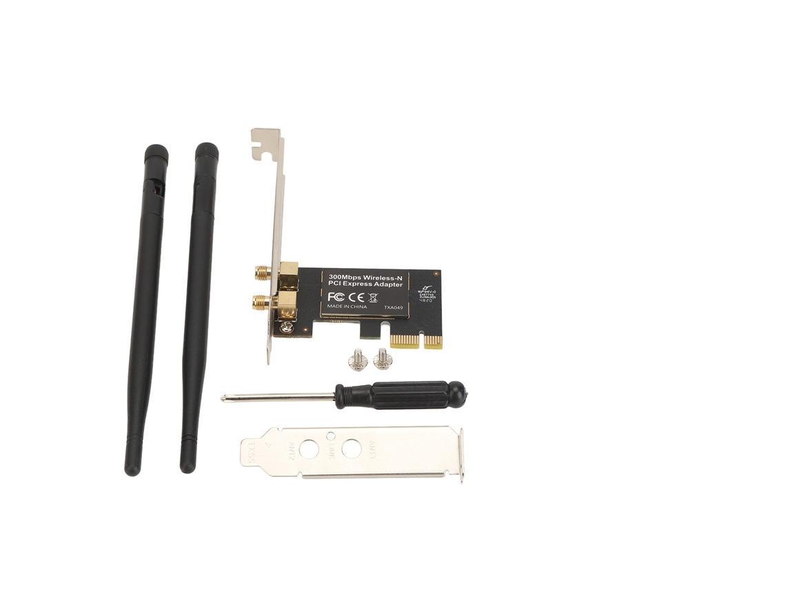 Placa De Rede Pcie Adaptador Ethernet Sem Fio 300m Para Windows Linux Os X