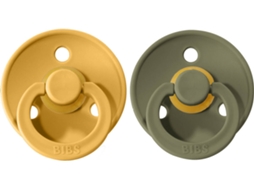 Chupetas BIBS Honeny Bee/Olive (2uni.)