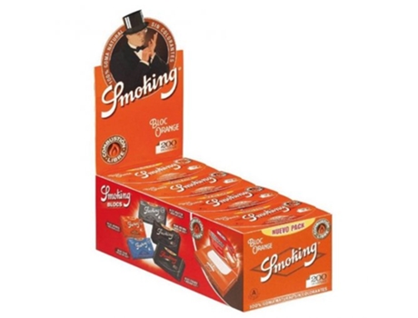 Laranja Fumante Com Corte Duplo Tipo A, 20 X 200 Folhas Smoking (70 Mm)