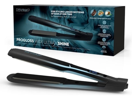 Alisador de Cabelo REVAMP ST-2000-EU Progloss Wide Ultra X Shine Ceramic (Cerâmica - 80-235 ºC)