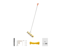 Ancinho De Alumínio Succebuy Com Cabeça De 914 Mm Cabo De 2590 Mm 34 Dentes