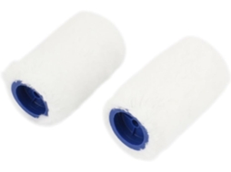 2 Unidades de Rolo Pintura para Decoração Piso e Parede, Branco, 10 Cm Comprimento CHABERLU
