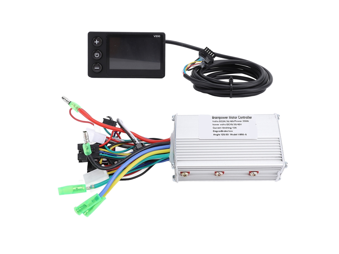 Kit de Controlador de Motor Mali Sem Escova, 24v 48v 60v 350w, com Painel LCD V890