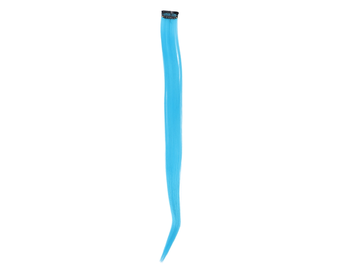 2026 extensiones de Cabelo Clip in Color Azul para Festa, 55cm de Comprimento, Fáceis de Usar e Estilizar