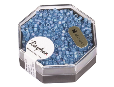 Perle Miyuki Delica 10/0 Dbm862 Arco Íris Transp. Dépoli Azul1