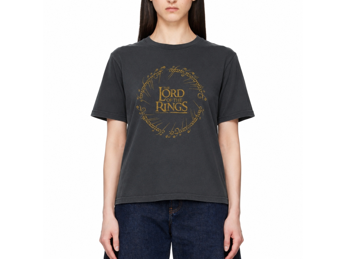 Rockinstone Lord Of The Rings One Ring Black T-shirt Size:l