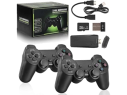 Console de Jogos Retrô, Videogame Plug And Play, Stick Game Nostálgico, Console de Jogos Retrô Sem Fio com Mais de 20.000 Jogos Integrados. GOKOCO